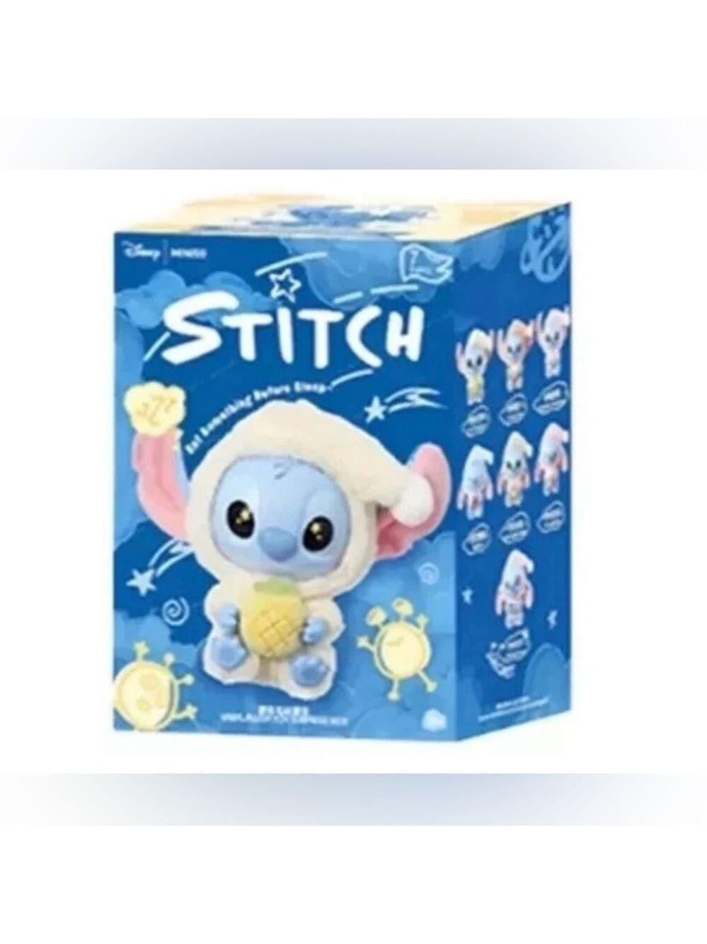 Disney Stitch Blue & Cream Eat Something before sleep NWT